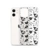 Black and White Halloween iPhone Clear Case