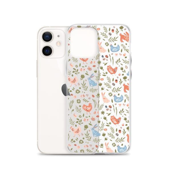 Bunnies and Hens Easter iPhone Clear Case