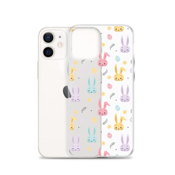 Colorful Bunnies Easter iPhone Clear Case