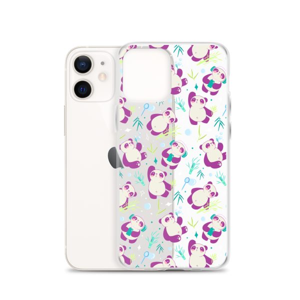 Cute Panda Bamboo iPhone Clear Case
