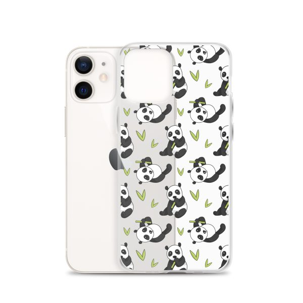 Cute Panda Bear iPhone Clear Case