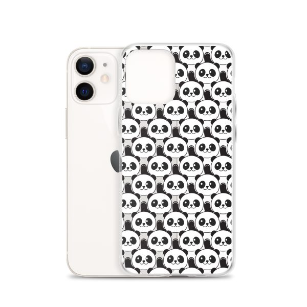 Cute Panda Bears iPhone Clear Case
