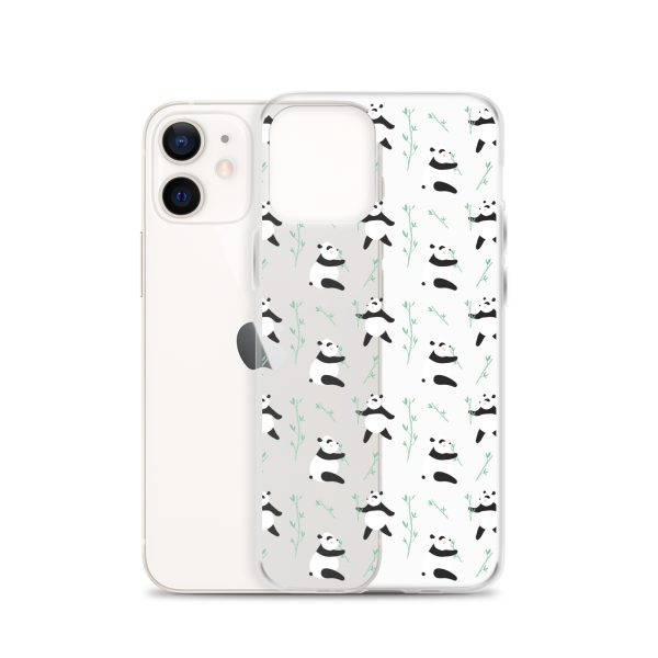 Cute Panda iPhone Clear Case
