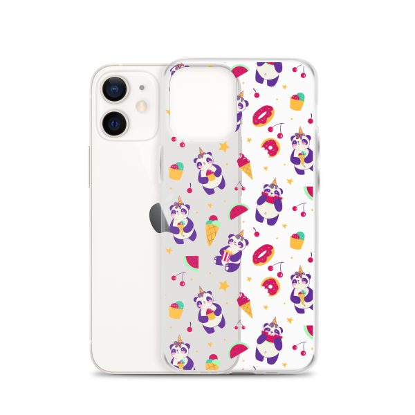 Cute Panda Sweets iPhone Clear Case