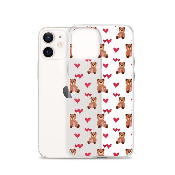 Cute Teddy Bear iPhone Clear Case