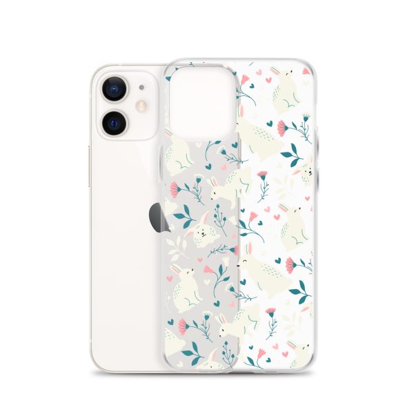 Easter Cute Rabbits iPhone Clear Case
