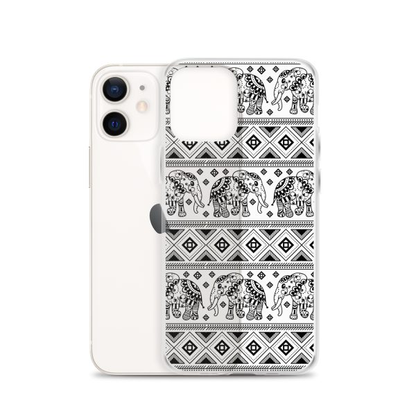 Elephant Mandala iPhone Clear Case