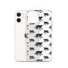 Monkey Silhouette iPhone Clear Case