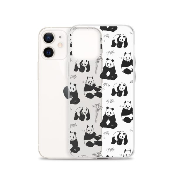Panda Bears Bamboo iPhone Clear Case