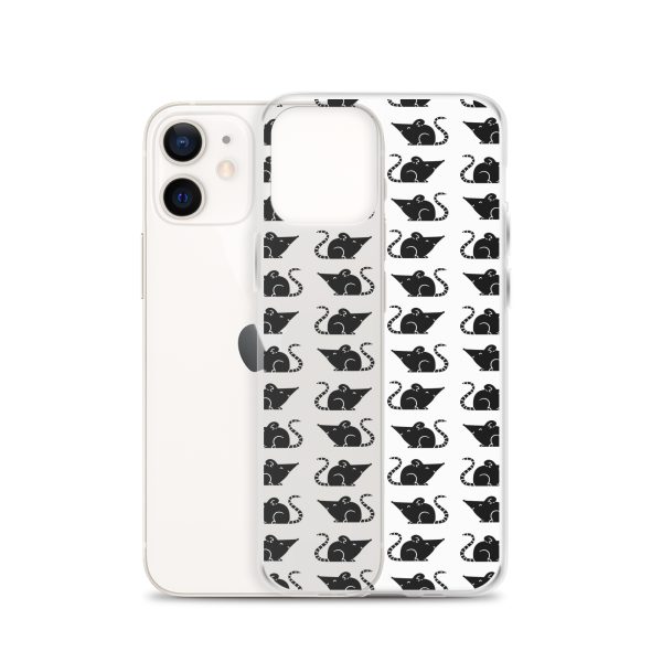 Rat Silhouette iPhone Clear Case
