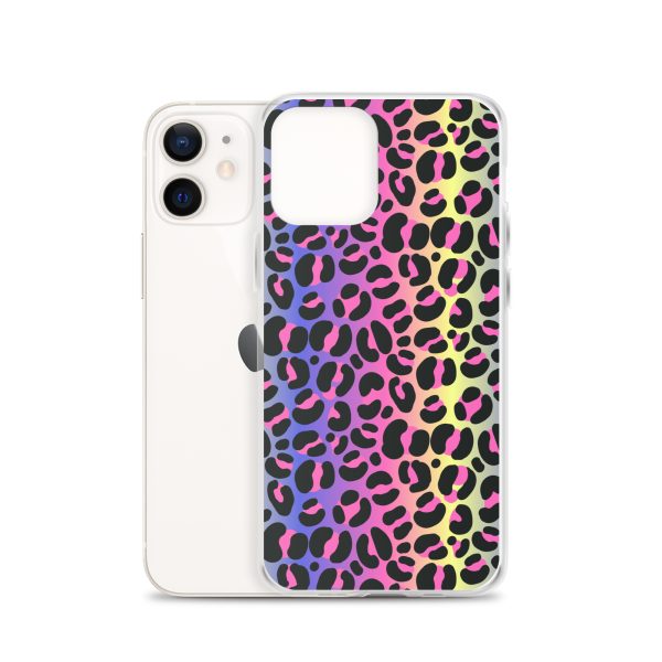 Neon Leopard iPhone Clear Case