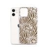 Tiger Print iPhone Clear Case
