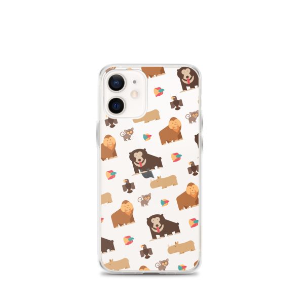Asian Jungle Animals iPhone Clear Case