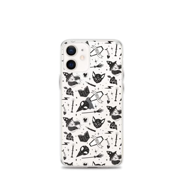 Black and White Halloween iPhone Clear Case
