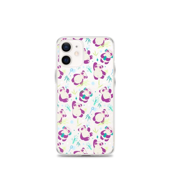Cute Panda Bamboo iPhone Clear Case