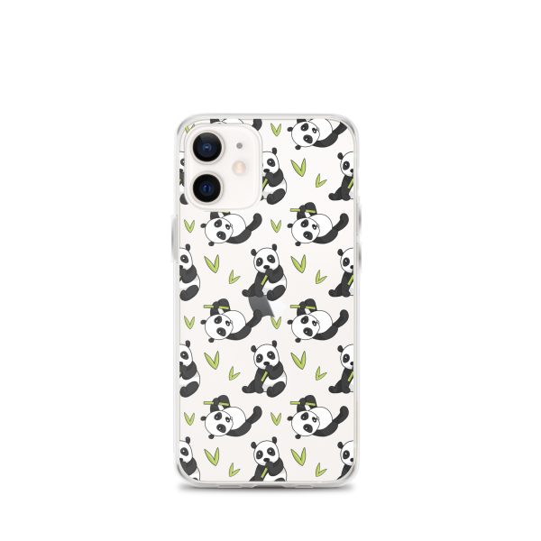 Cute Panda Bear iPhone Clear Case