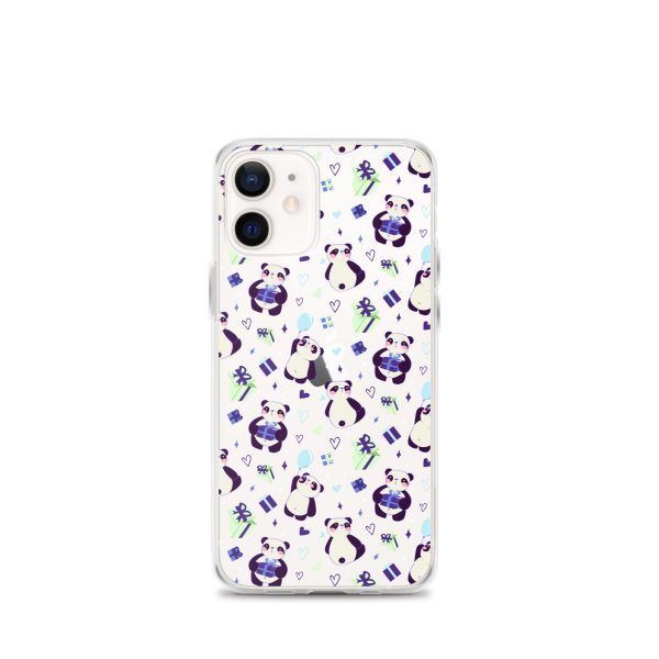 Cute Panda Presents iPhone Clear Case