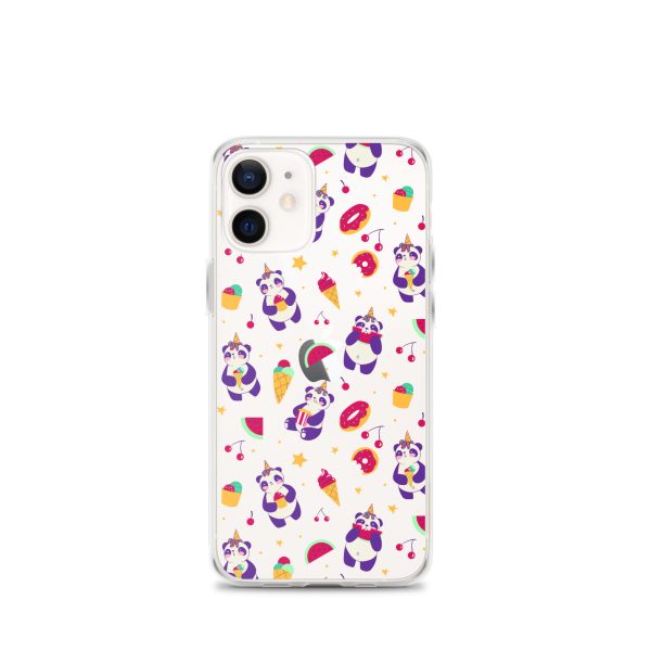 Cute Panda Sweets iPhone Clear Case