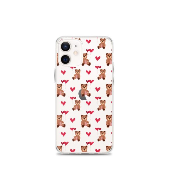 Cute Teddy Bear iPhone Clear Case