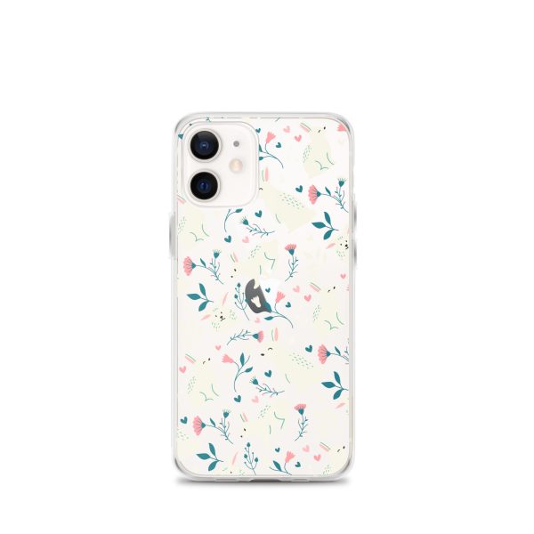 Easter Cute Rabbits iPhone Clear Case