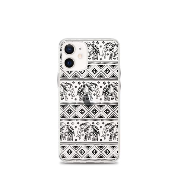 Elephant Mandala iPhone Clear Case