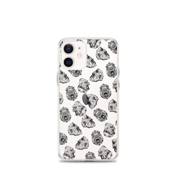 Illustrated Gorilla Seamless iPhone Clear Case