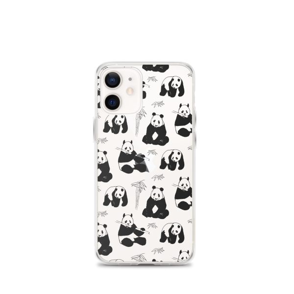 Panda Bears Bamboo iPhone Clear Case