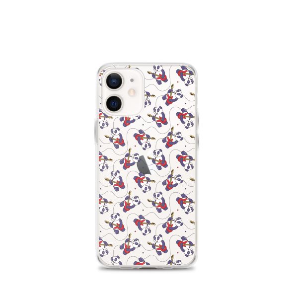 Panda Guitarist iPhone Clear Case