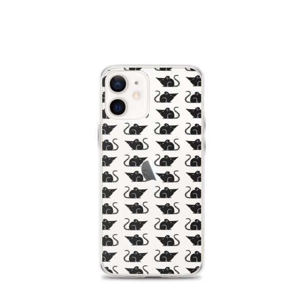 Rat Silhouette iPhone Clear Case