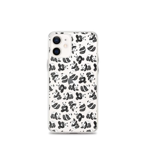 Watercolor Panda Bears iPhone Clear Case