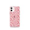 Leopard Heart Print iPhone Clear Case
