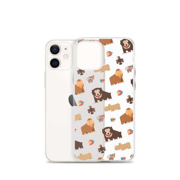 Asian Jungle Animals iPhone Clear Case