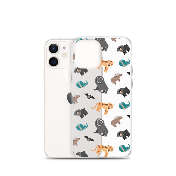 Asian Jungle Animals iPhone Clear Case