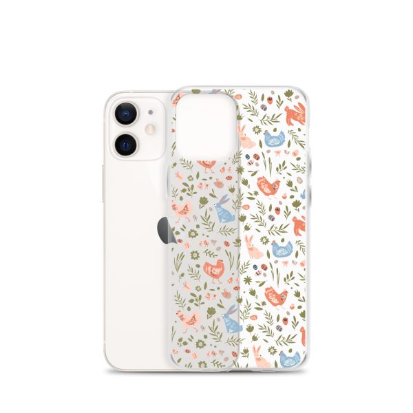 Bunnies and Hens Easter iPhone Clear Case