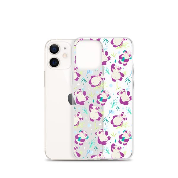 Cute Panda Bamboo iPhone Clear Case