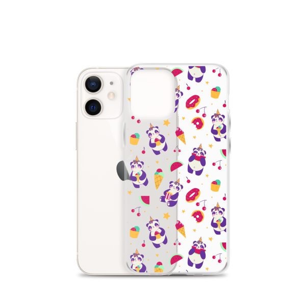 Cute Panda Sweets iPhone Clear Case