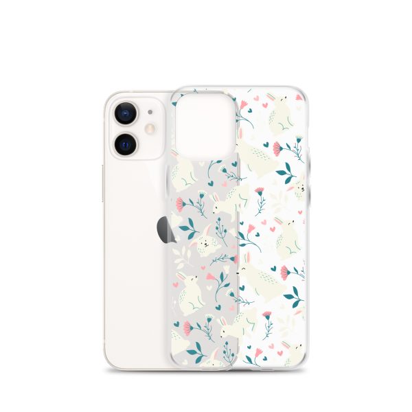 Easter Cute Rabbits iPhone Clear Case
