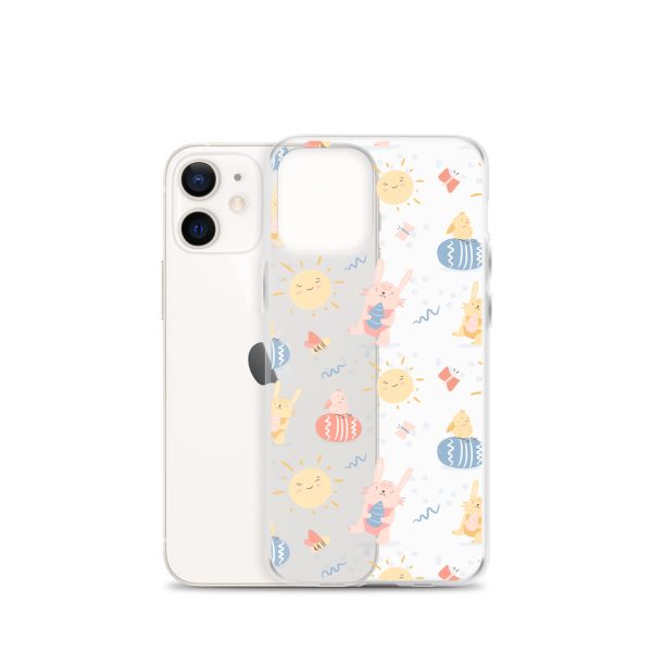 Easter Egg and Bunnies iPhone Clear Case