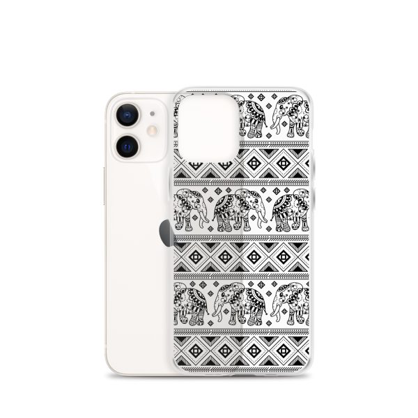 Elephant Mandala iPhone Clear Case
