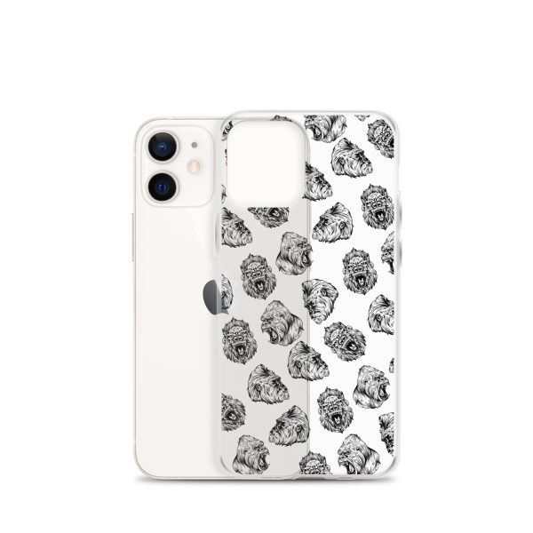 Illustrated Gorilla Seamless iPhone Clear Case