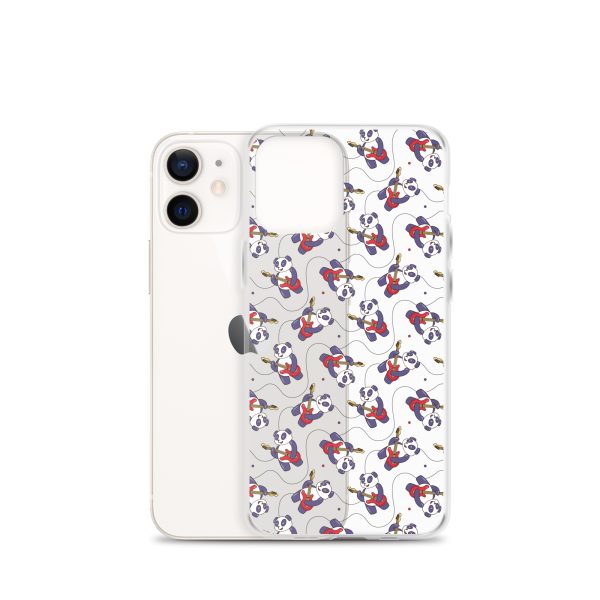 Panda Guitarist iPhone Clear Case
