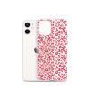 Leopard Heart Print iPhone Clear Case
