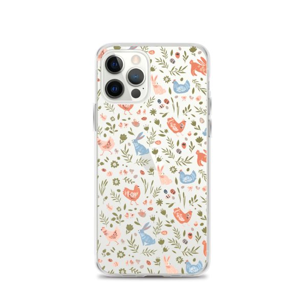 Bunnies and Hens Easter iPhone Clear Case