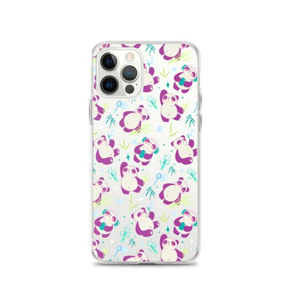 Cute Panda Bamboo iPhone Clear Case