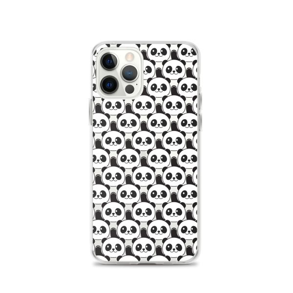 Cute Panda Bears iPhone Clear Case