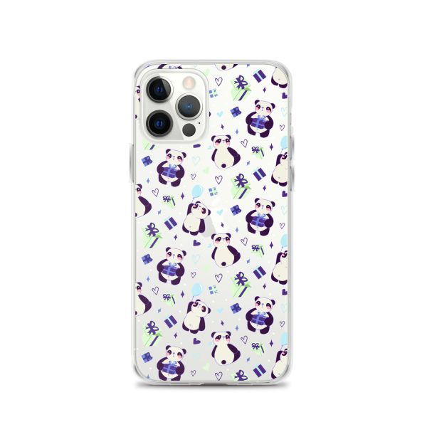 Cute Panda Presents iPhone Clear Case