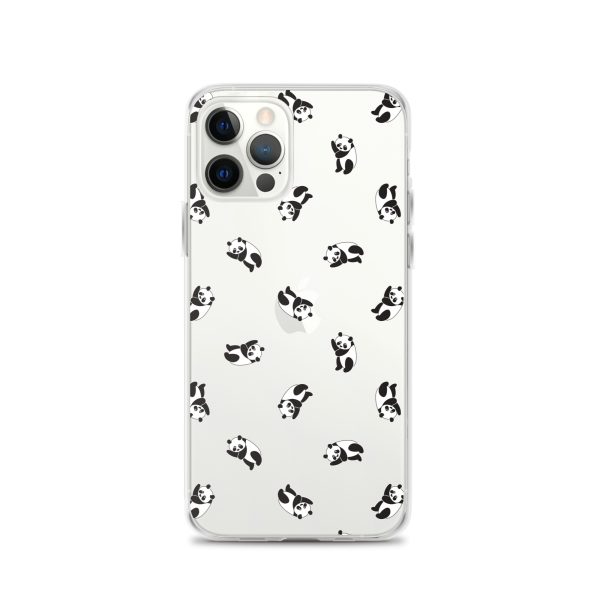 Cute Pandas iPhone Clear Case