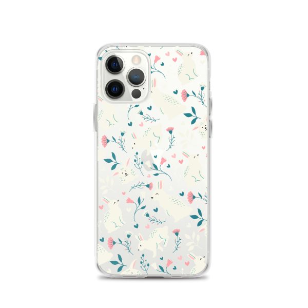 Easter Cute Rabbits iPhone Clear Case