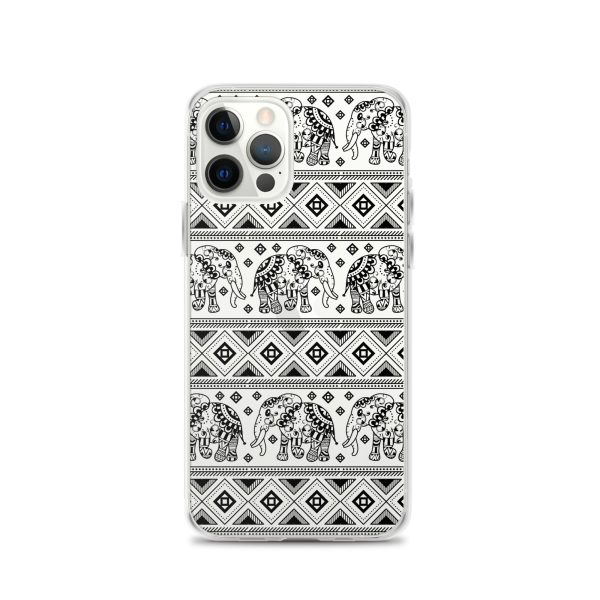 Elephant Mandala iPhone Clear Case