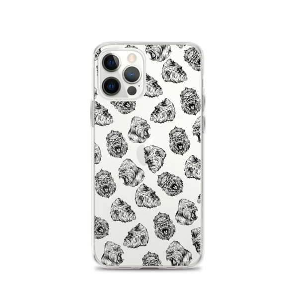 Illustrated Gorilla Seamless iPhone Clear Case
